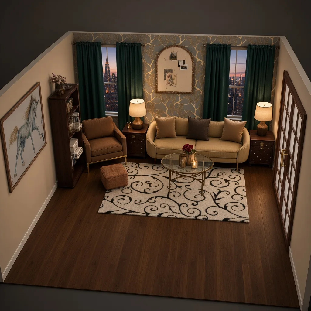 Entry in Art Deco Lounge Room