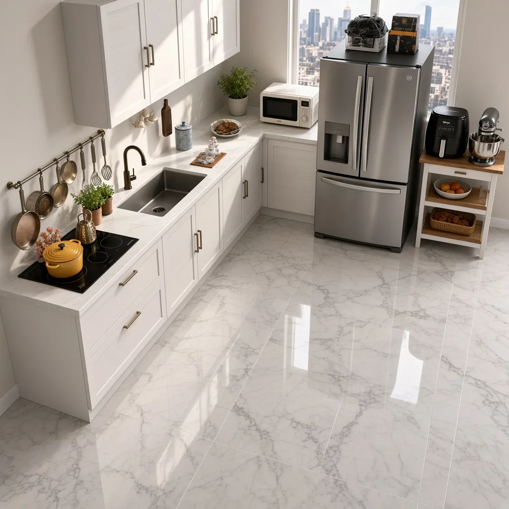 Entry in Zen Minimalist Kitchen