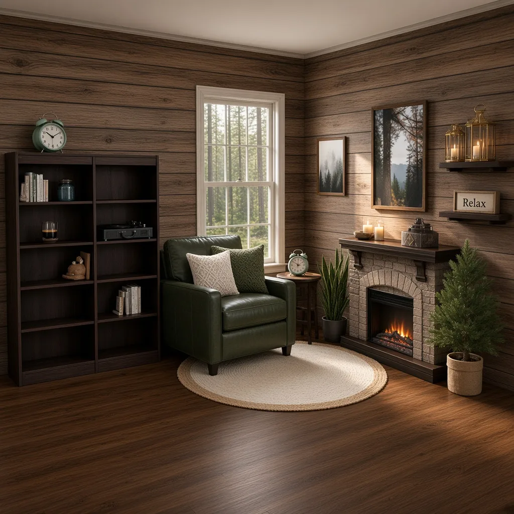Entry in Rustic Cabin Reading Nook