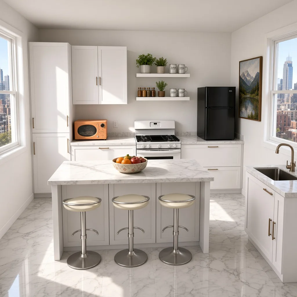 Entry in Zen Minimalist Kitchen