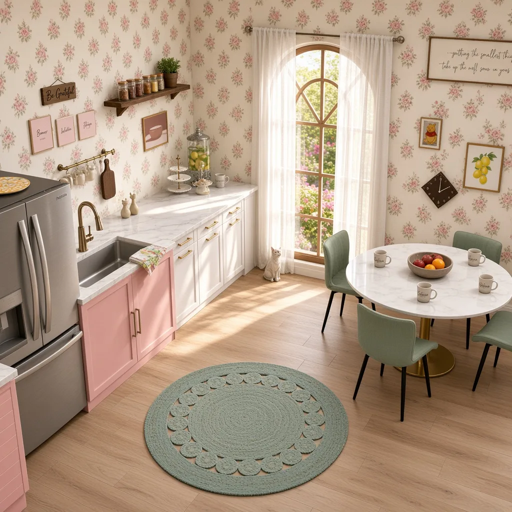 Entry in Pastel Garden Kitchen