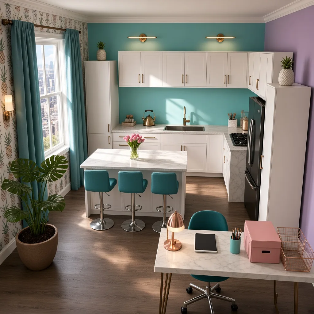 Entry in Zen Minimalist Kitchen