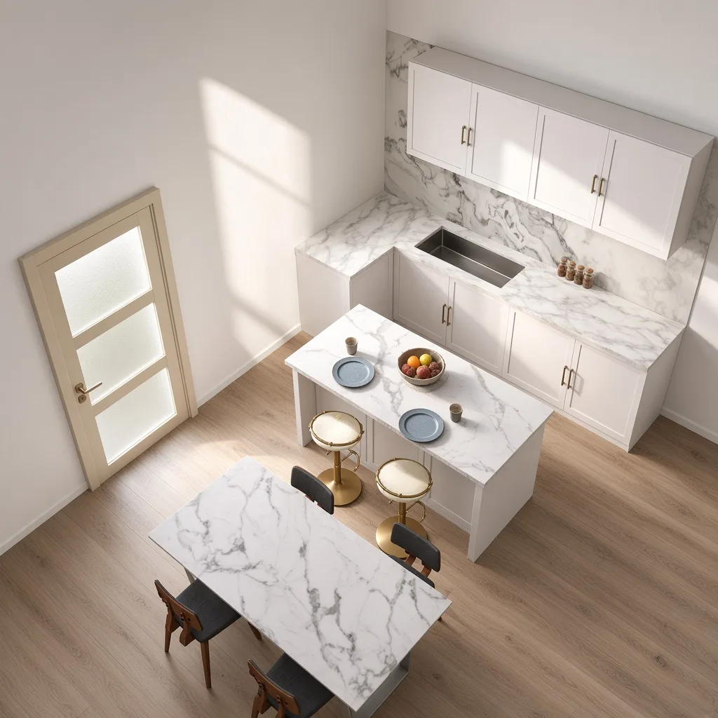 Entry in Pastel Garden Kitchen