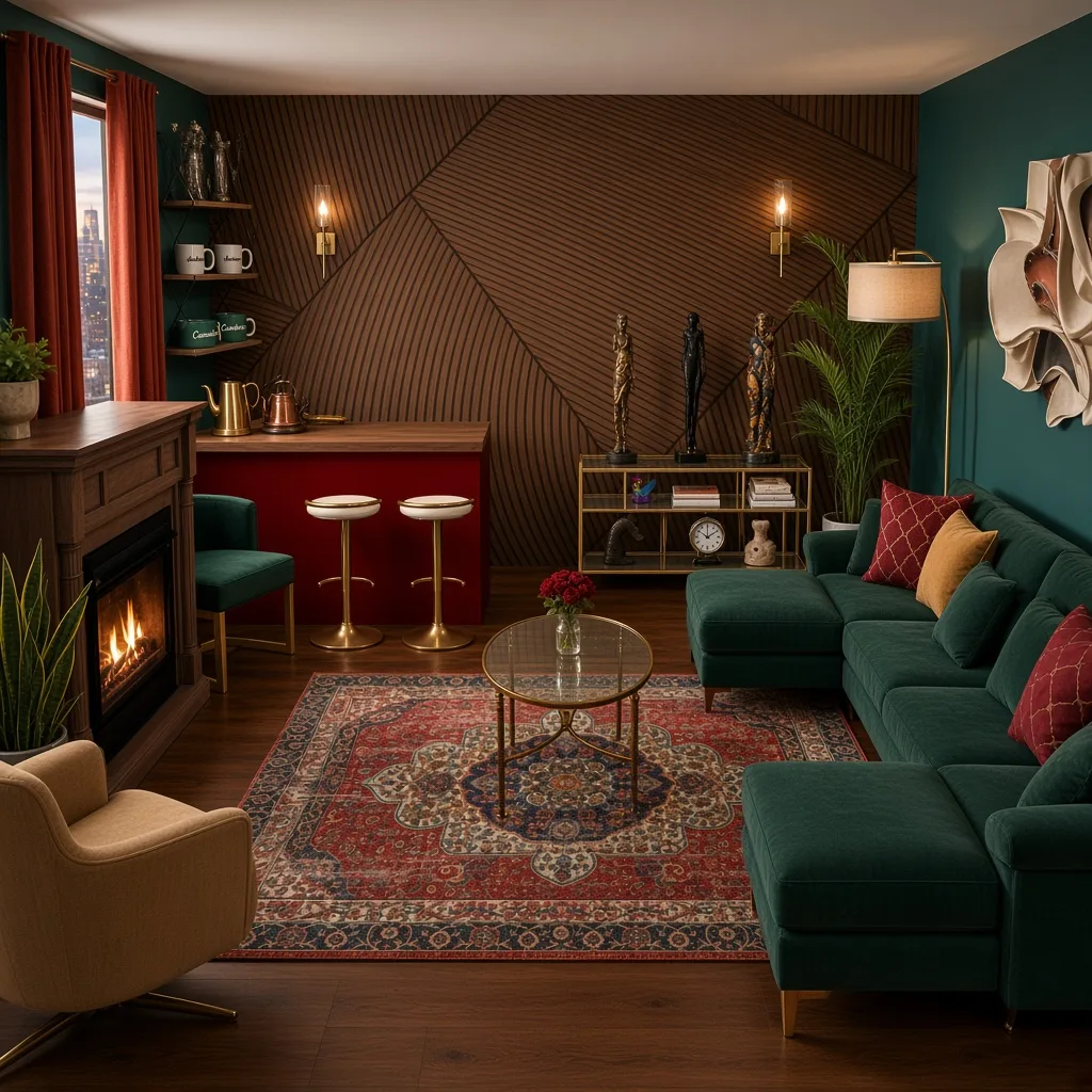 Entry in Art Deco Lounge Room