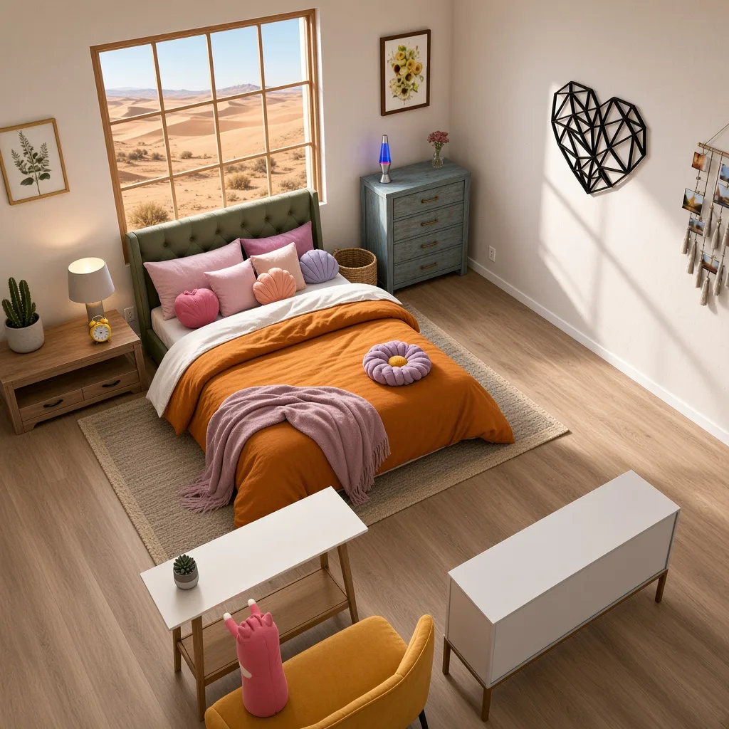 Entry in Cultural Fusion Living Room