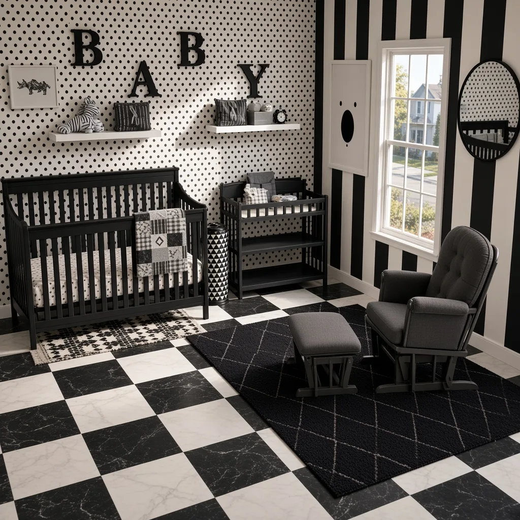 Entry in Minimalist Monochrome Nursery