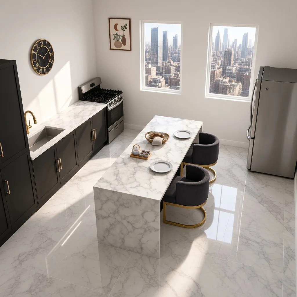 Entry in Zen Minimalist Kitchen