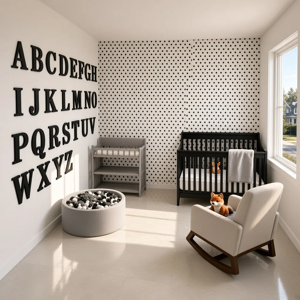 Entry in Minimalist Monochrome Nursery