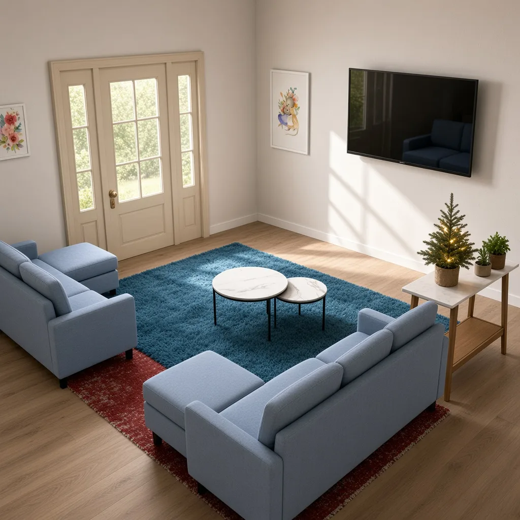 Entry in Cultural Fusion Living Room
