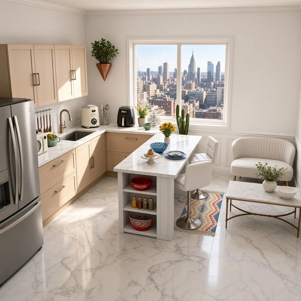 Entry in Zen Minimalist Kitchen