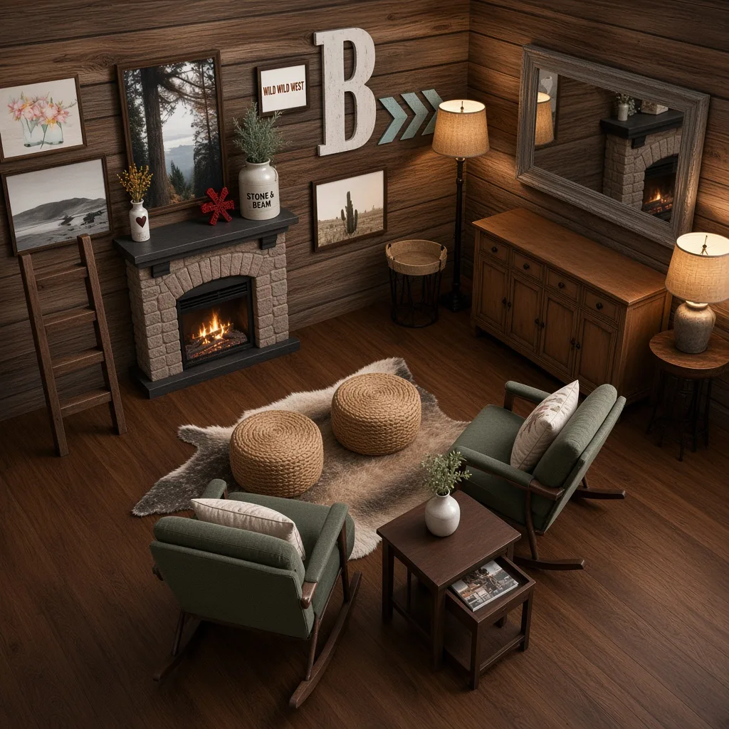 Entry in Rustic Cabin Reading Nook
