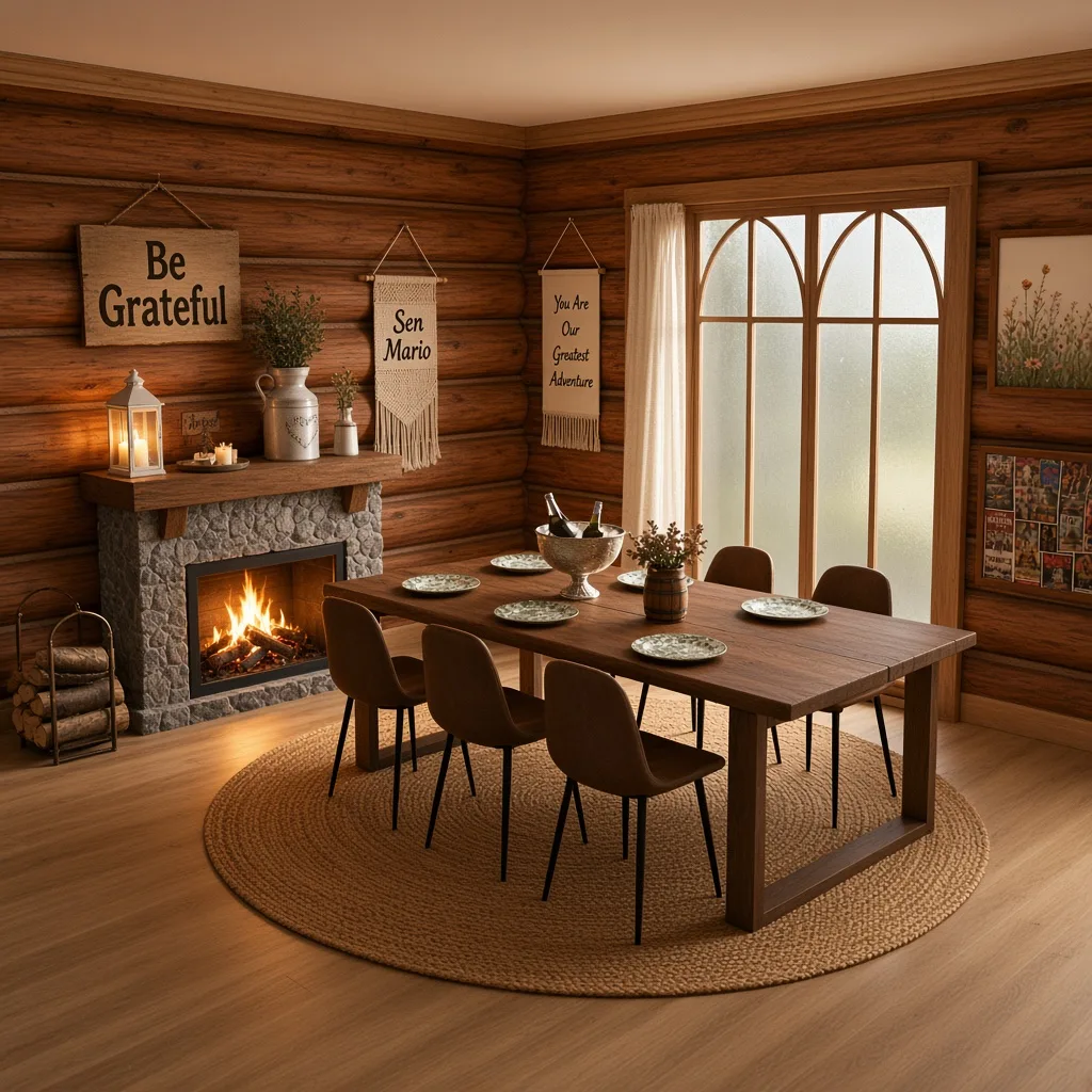 Entry in Rustic Lake House Dining