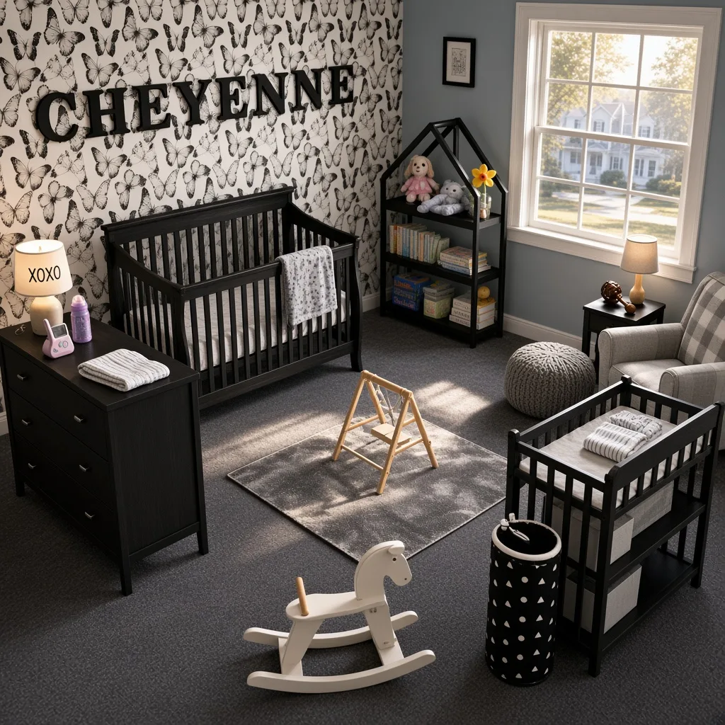 Entry in Minimalist Monochrome Nursery