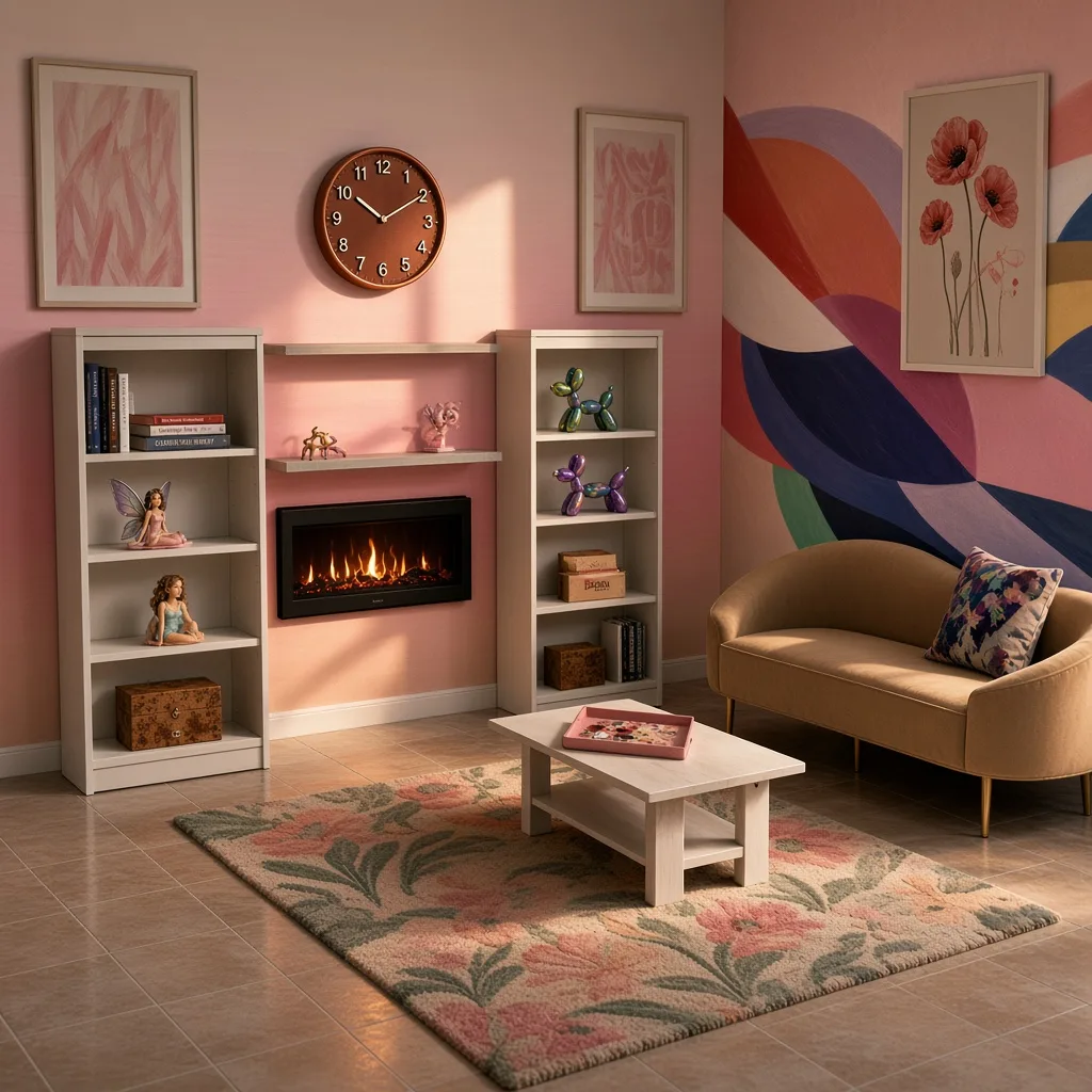 Entry in Colorful Maximalist Living Room
