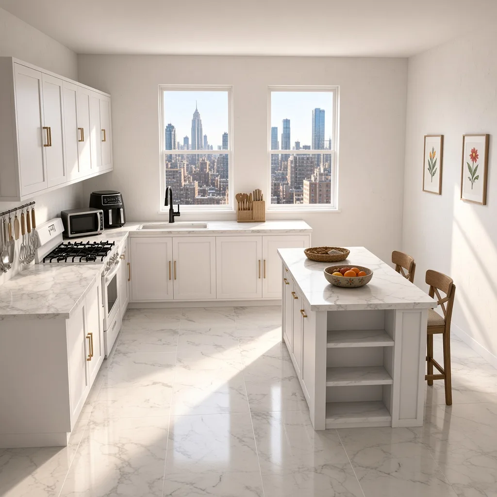 Entry in Zen Minimalist Kitchen