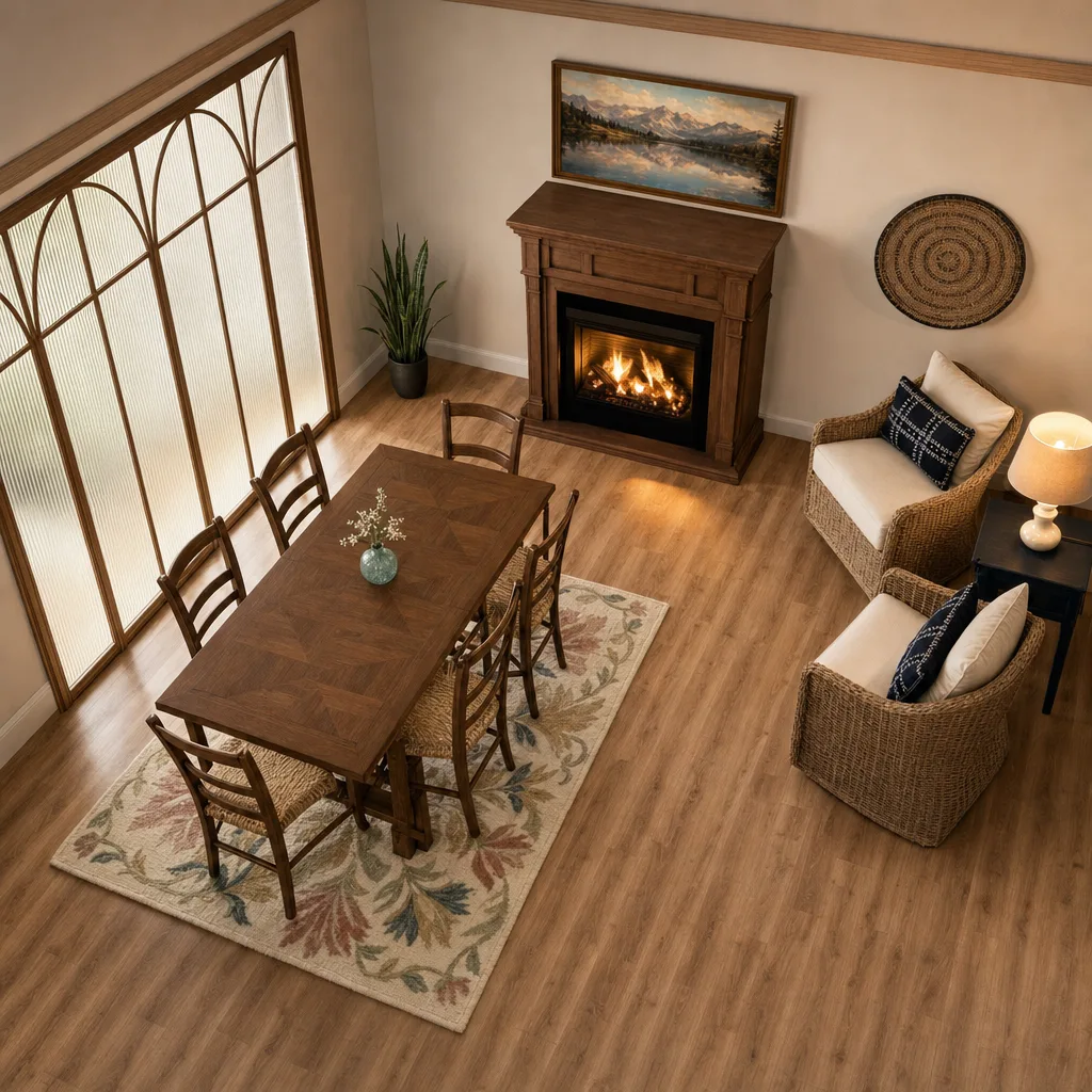 Entry in Rustic Lake House Dining