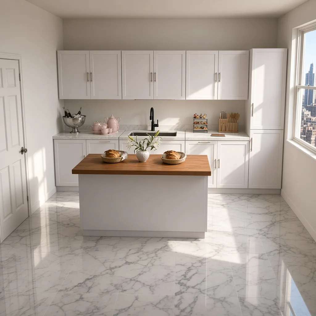 Entry in Zen Minimalist Kitchen