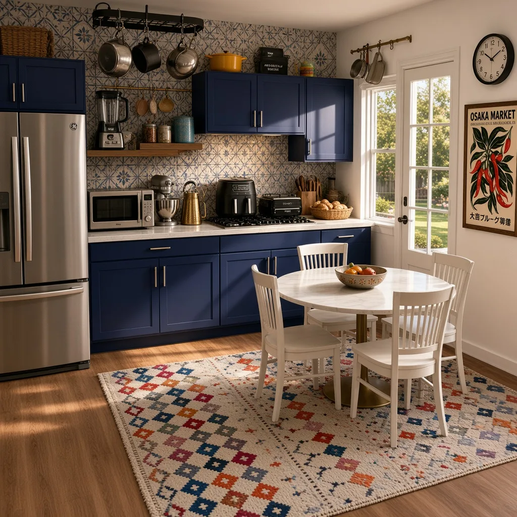 Entry in Mid-Century Modern Kitchen