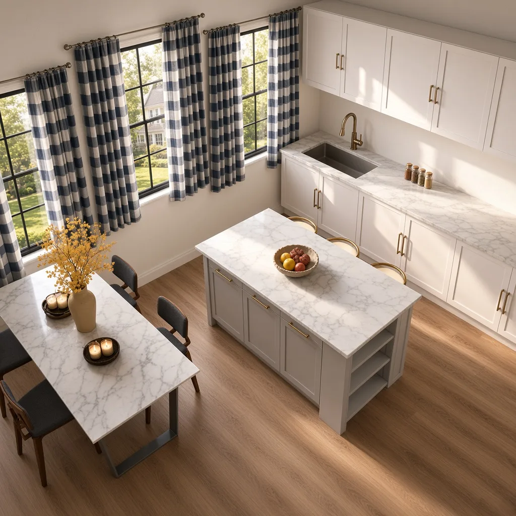 Entry in Mid-Century Modern Kitchen