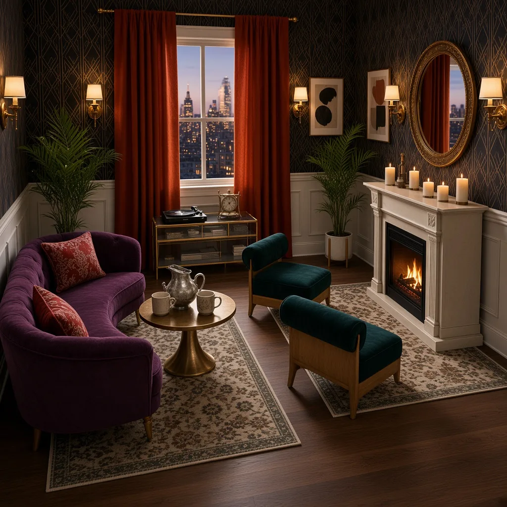 Entry in Art Deco Lounge Room