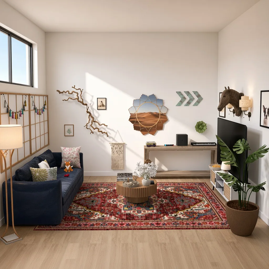 Entry in Cultural Fusion Living Room