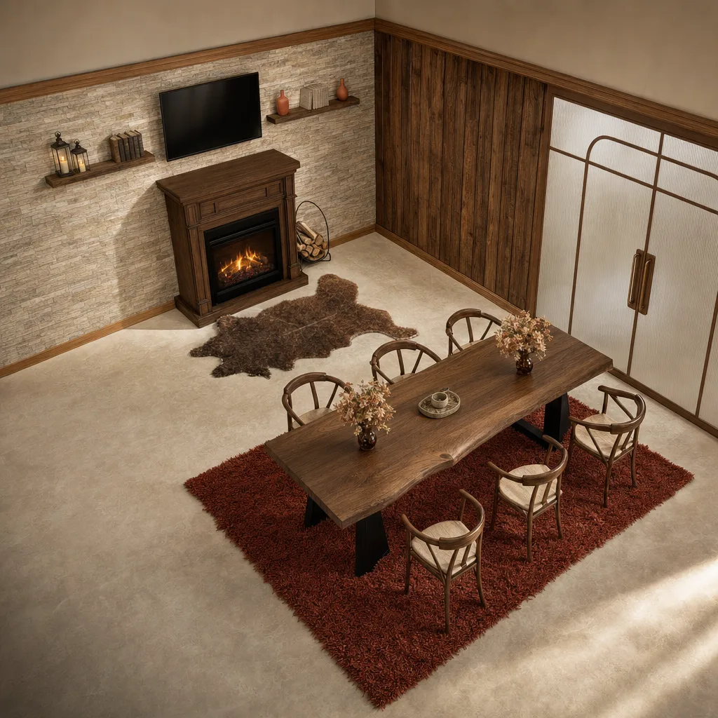 Entry in Rustic Lake House Dining