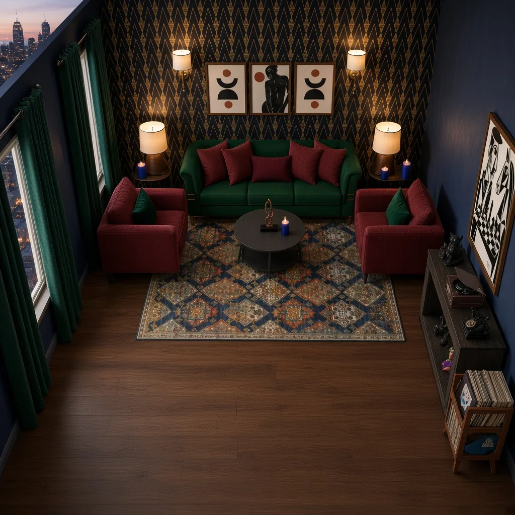Entry in Art Deco Lounge Room