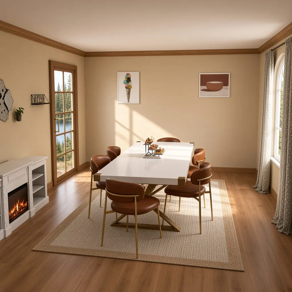 Entry in Rustic Lake House Dining