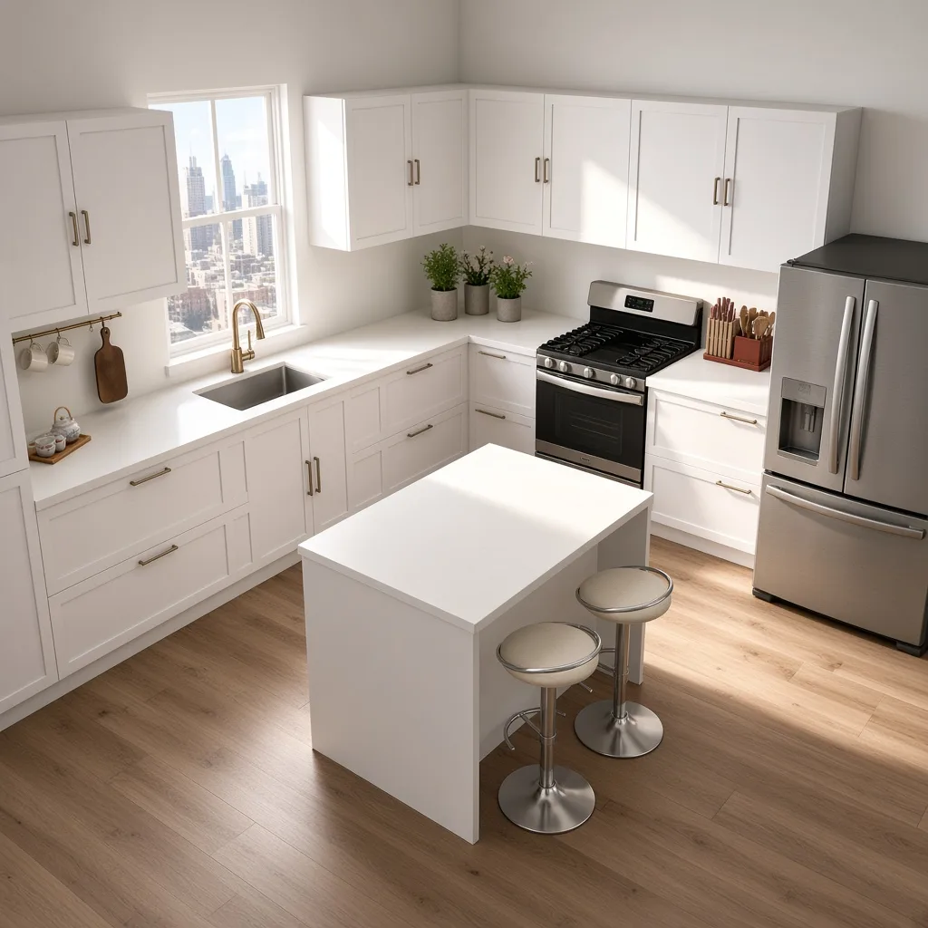 Entry in Zen Minimalist Kitchen