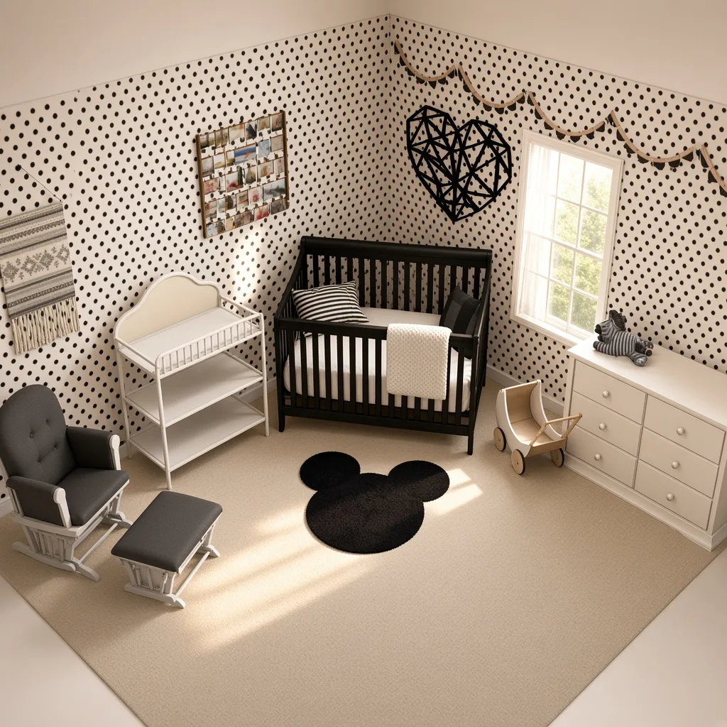 Entry in Minimalist Monochrome Nursery