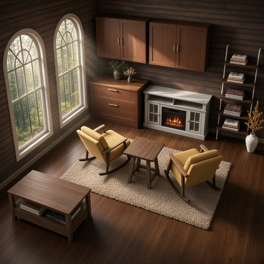 Entry in Rustic Cabin Reading Nook