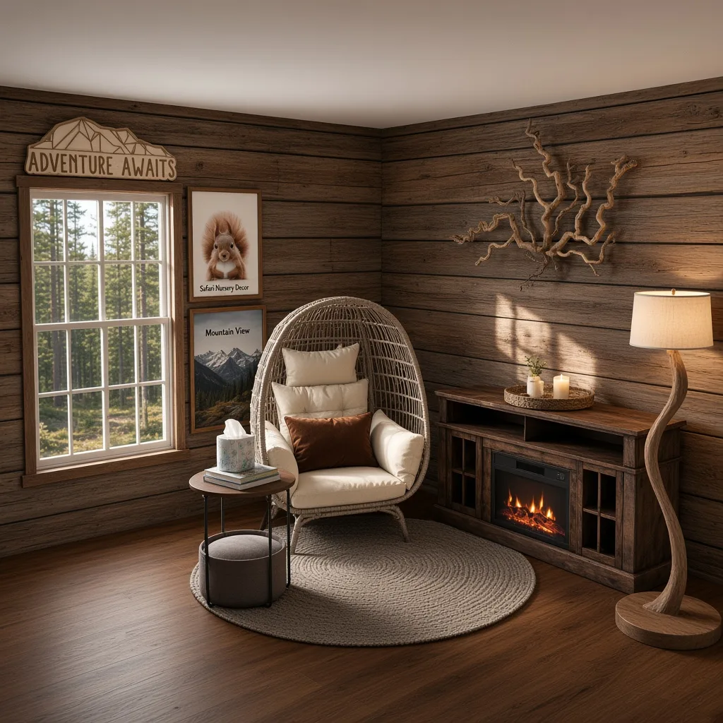 Entry in Rustic Cabin Reading Nook