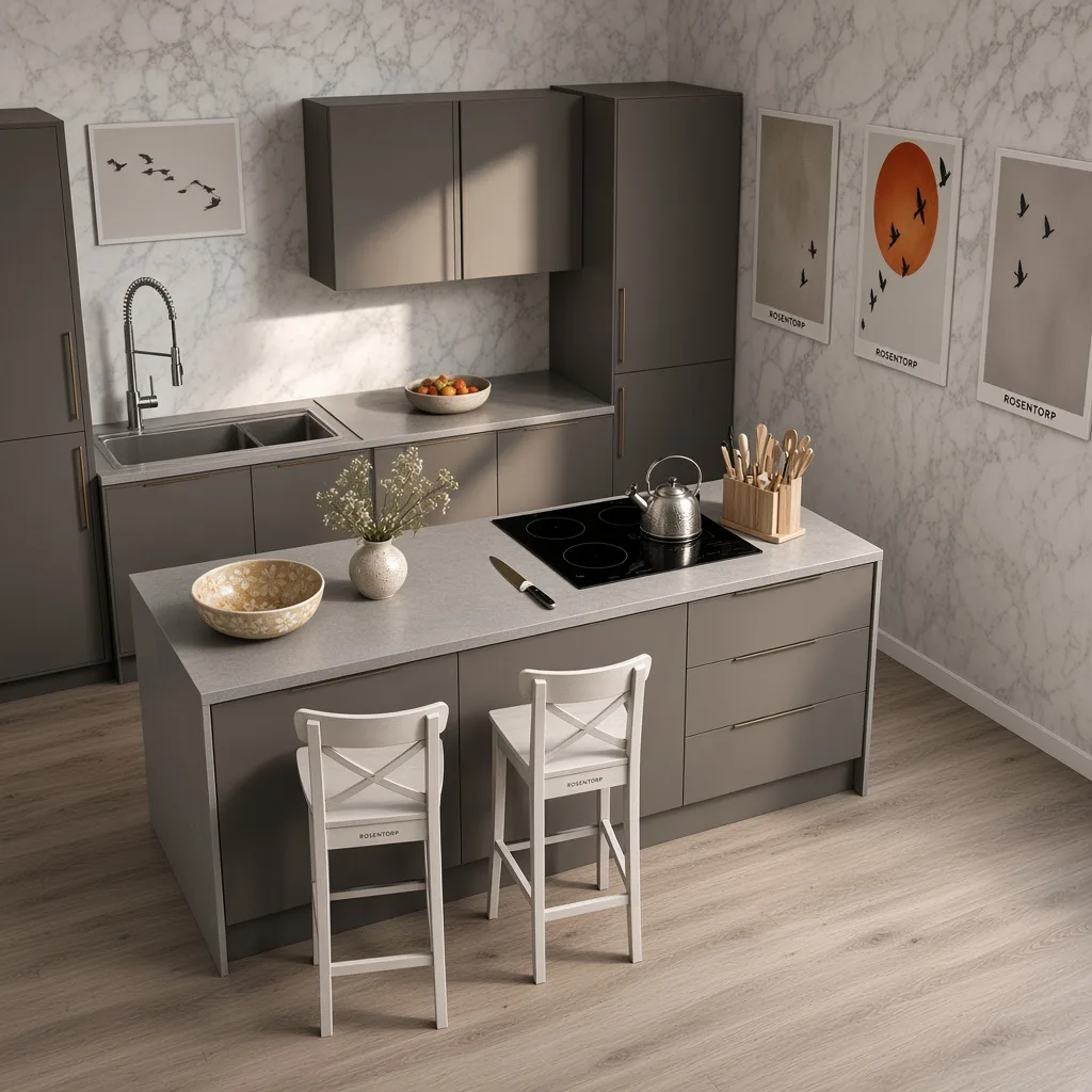 Entry in Zen Minimalist Kitchen