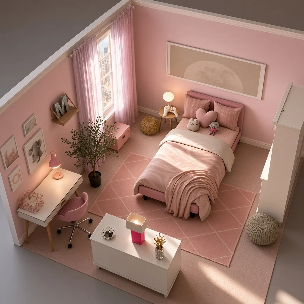 Entry in Girly Pop Teen Girl’s Bedroom