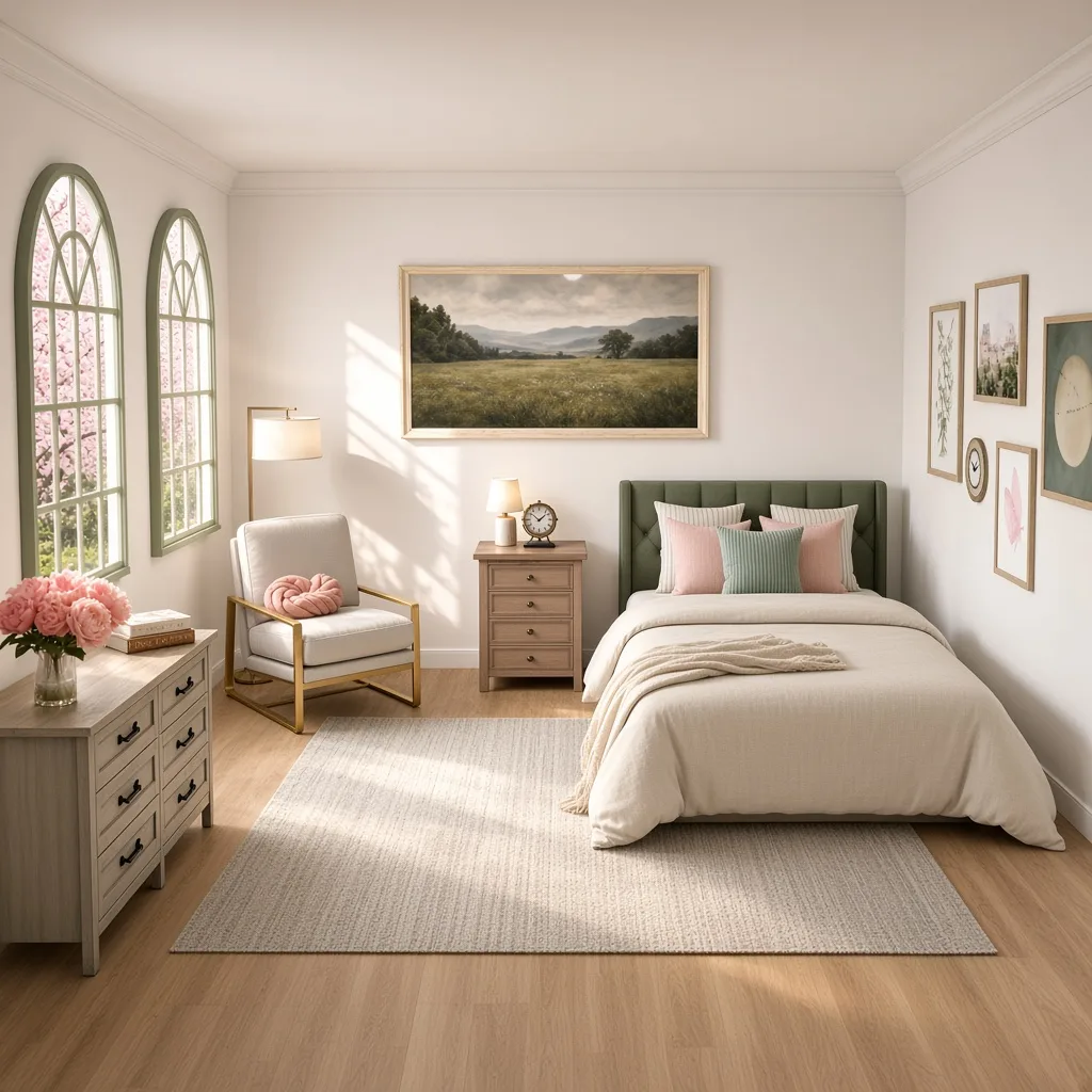 Entry in Pastel Serenity Bedroom