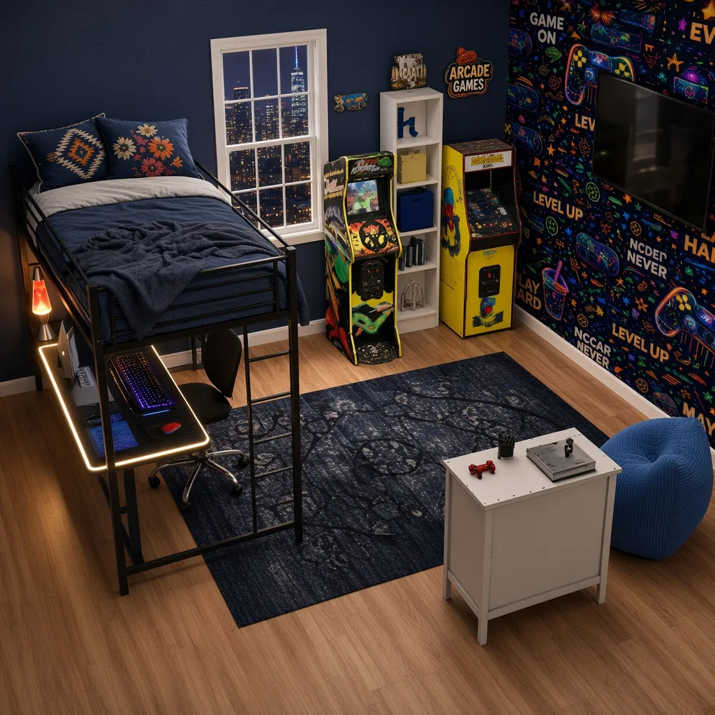 Entry in Retro Arcade Teen Bedroom