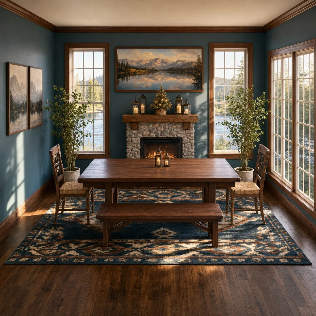 Entry in Rustic Lake House Dining