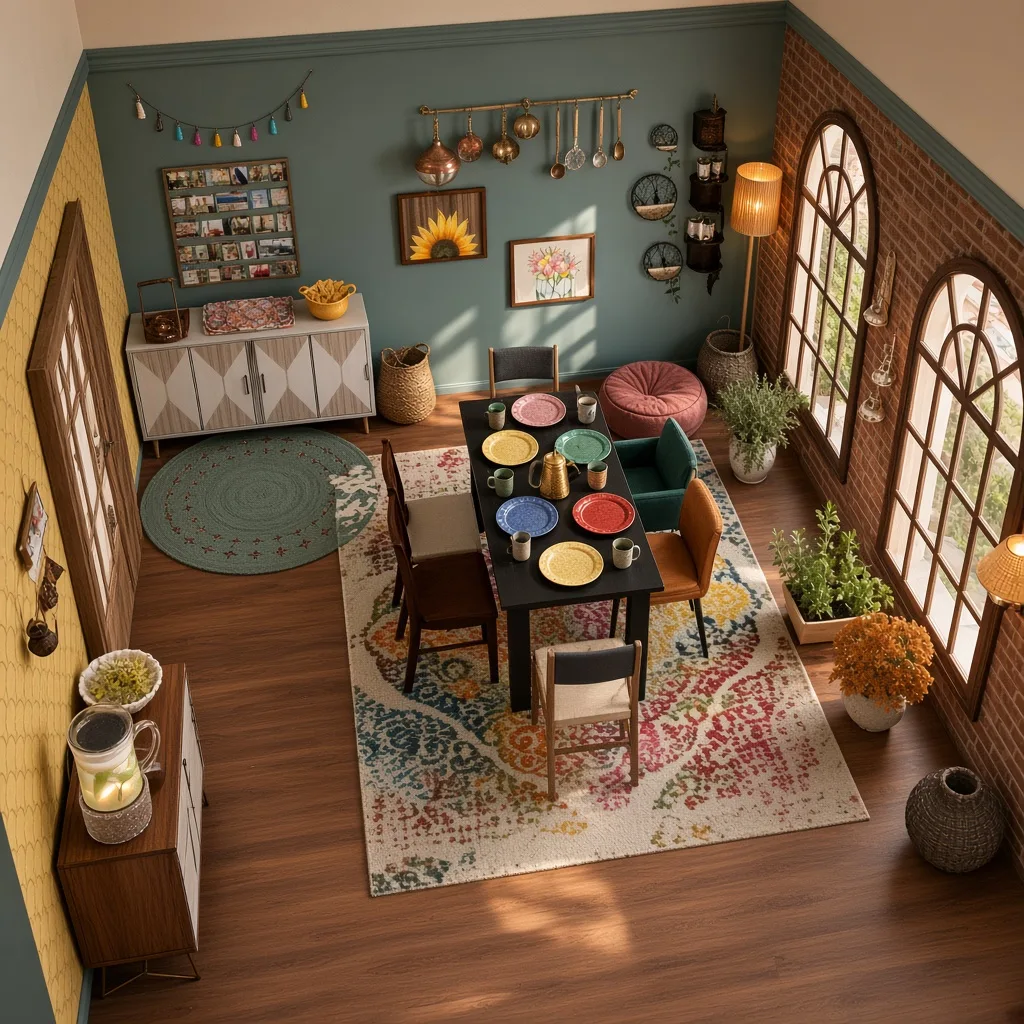 Entry in Bohemian Boho Dining
