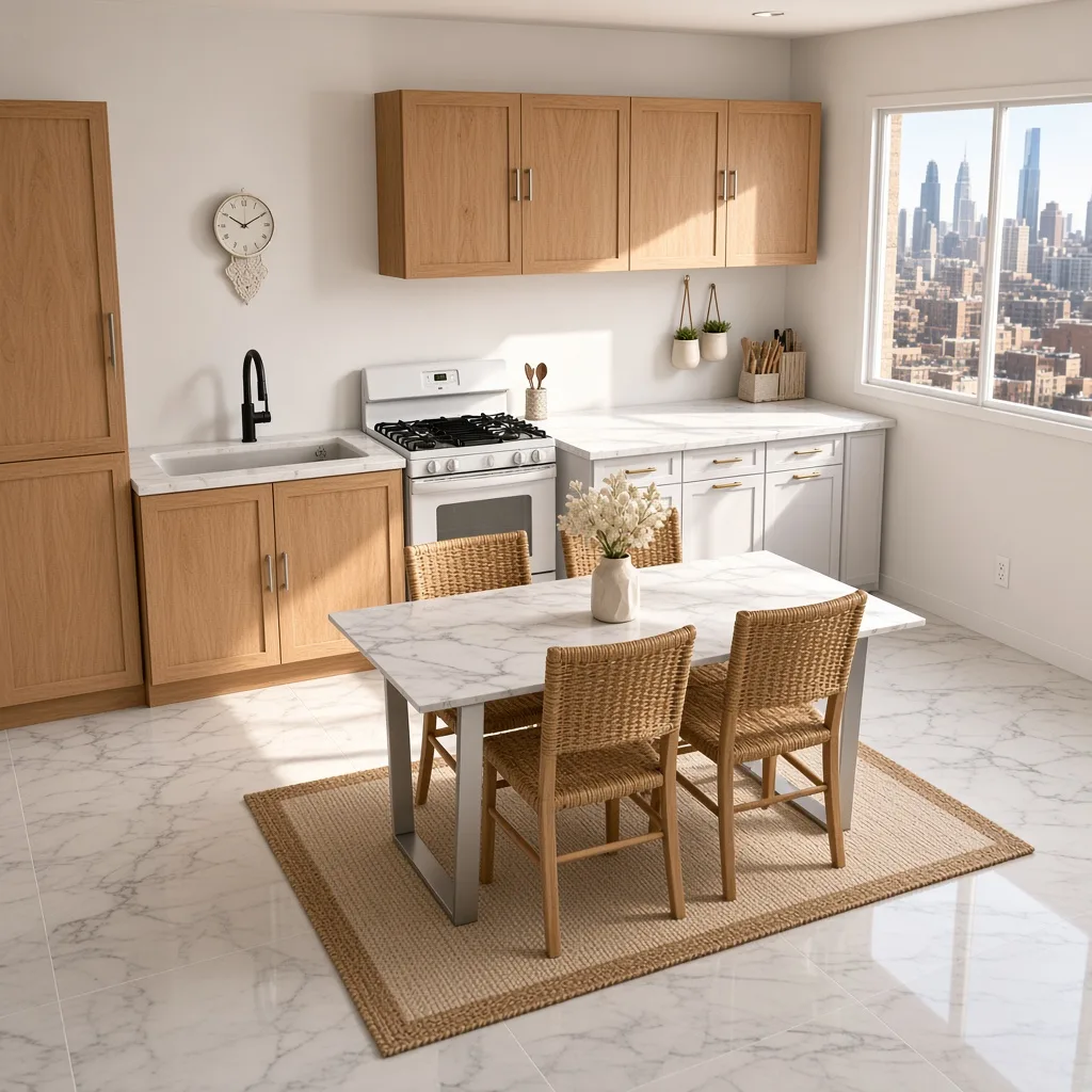 Entry in Zen Minimalist Kitchen
