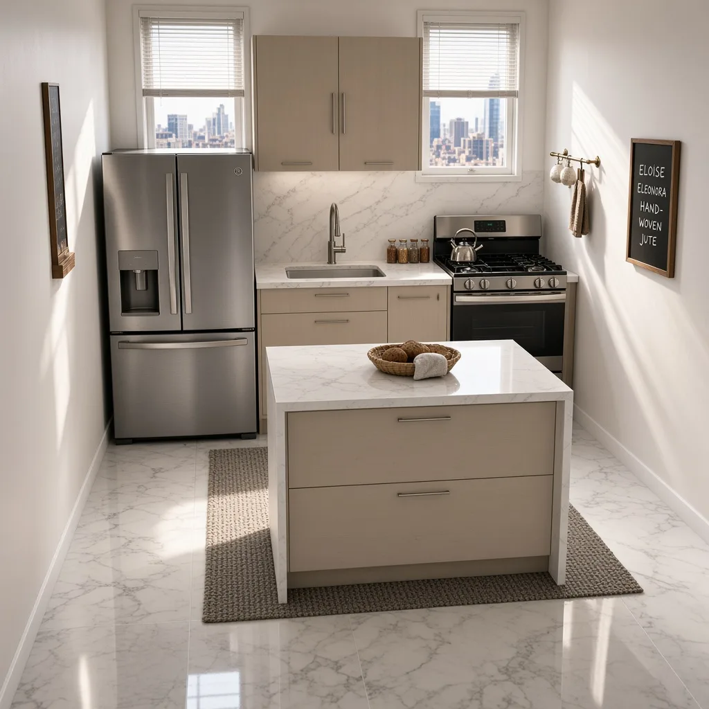 Entry in Zen Minimalist Kitchen