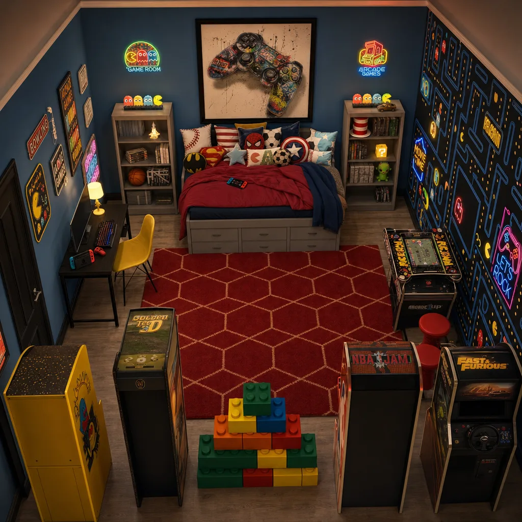 Entry in Retro Arcade Teen Bedroom